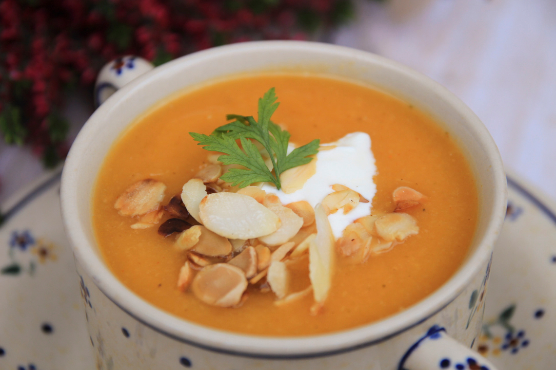 Rozgrzewająca zupa krem z dyni